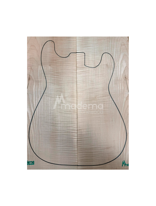 Tapa Carved Top Guitarra Eléctrica Arce flameado
